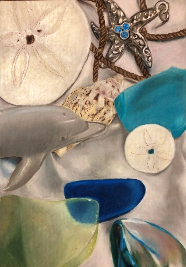 First-place winner of the Congressional Art Competition, New York District 1, was Shelby Spillet of Longwood High School, who entered “By The Seaside,” an oil pastel drawing.